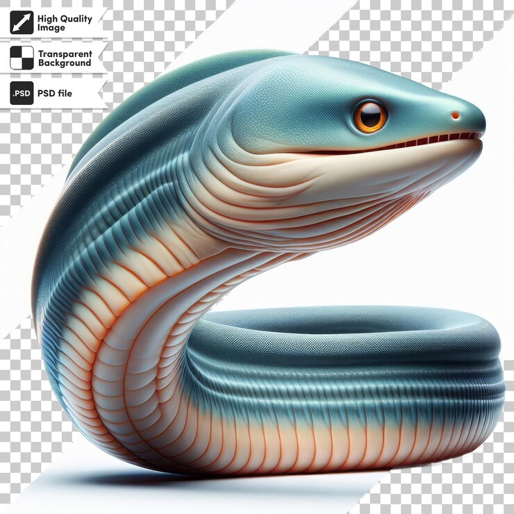 PSD a snake with a black head and a black head that sayssnakeon it