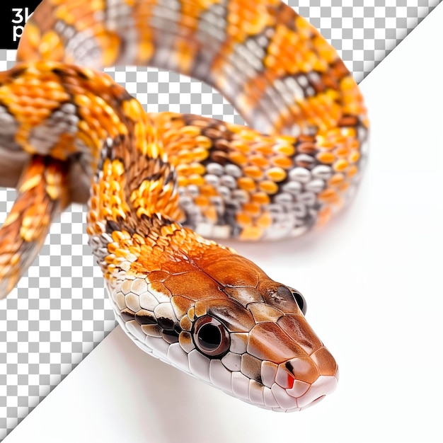 PSD a snake with a black and white background and a picture of a snake