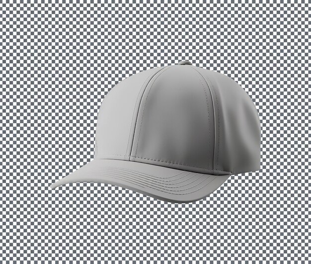 PSD snapback cap isolated on transparent background