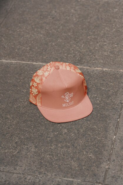 PSD snapback cap mockup design