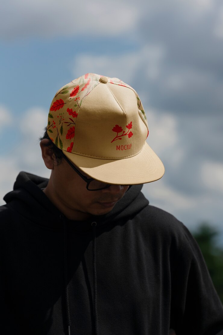 PSD snapback cap mockup design