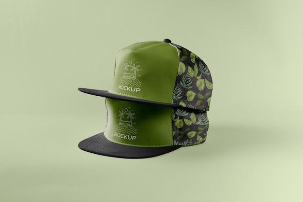 Snapback hoed mockup ontwerp