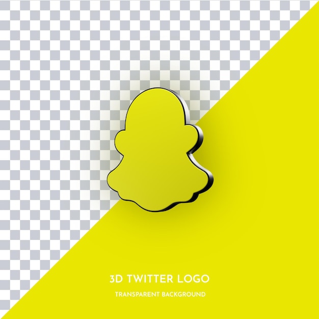 PSD snapchat3dスタイルのアイコン