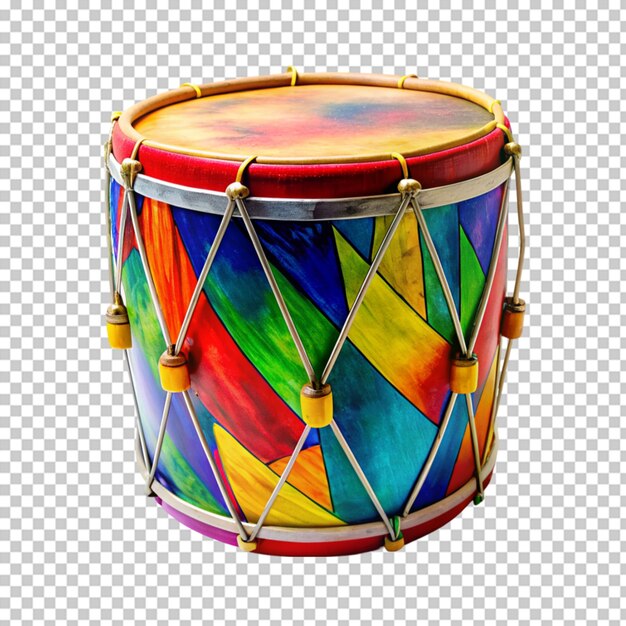 PSD snare drum isolated on transparent background