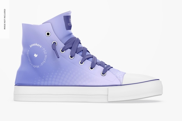 Sneakers mockup, left view