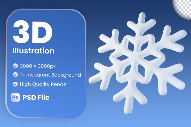 Sneeuwbal 3d Illustratie