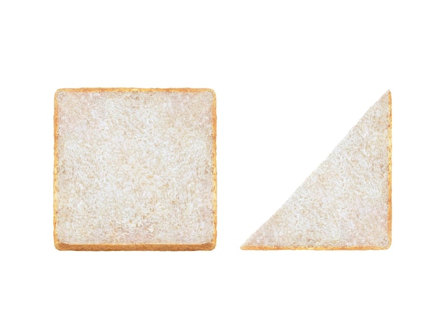 PSD snijd wit brood op doorzichtige achtergrond