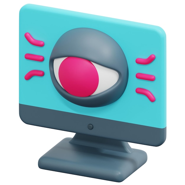 PSD snooping 3d render icon illustration