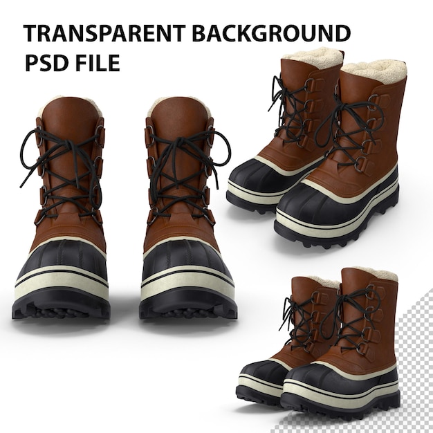 PSD snow boots png