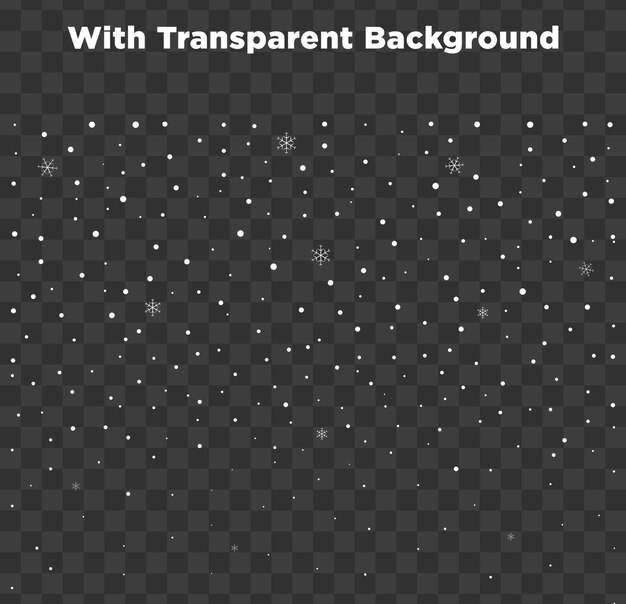 PSD snow effect png psd isolated on transparent background