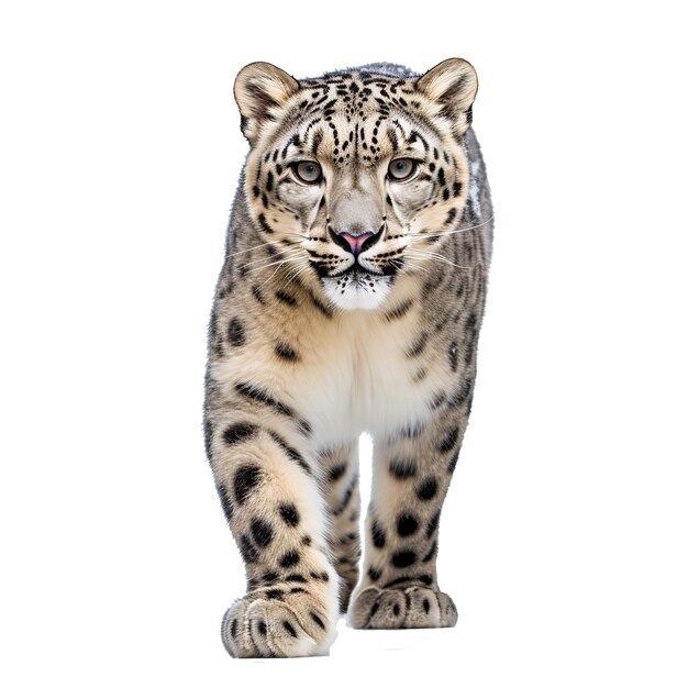 PSD snow leopard