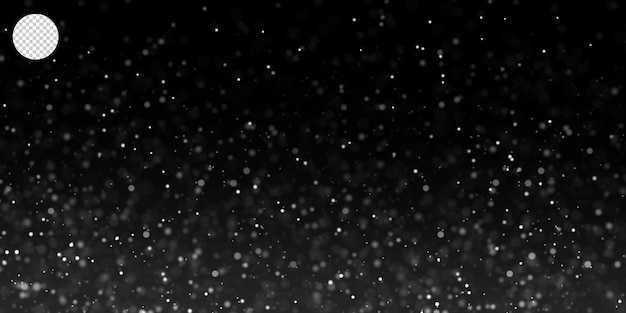 PSD snow overlay on transparent background