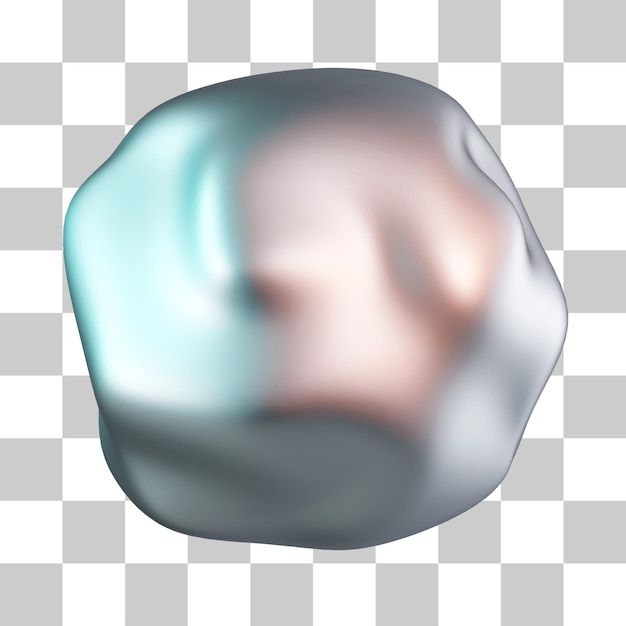 PSD snowball 3d icon