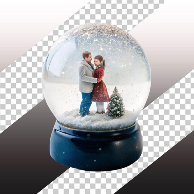 PSD snowball globe png