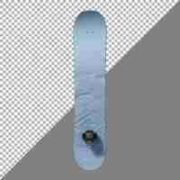 PSD snowboard against transparent background ai generated