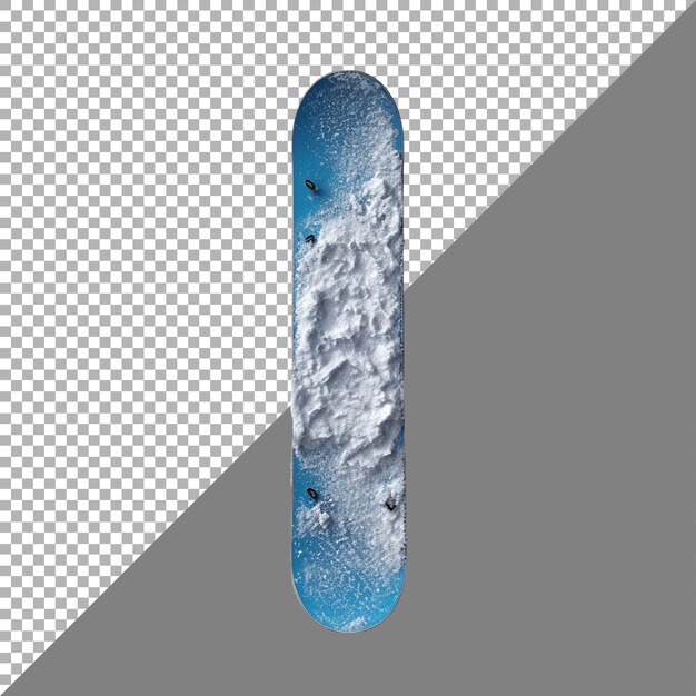 PSD snowboard against transparent background ai generated