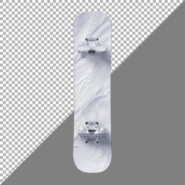 PSD snowboard against transparent background ai generated