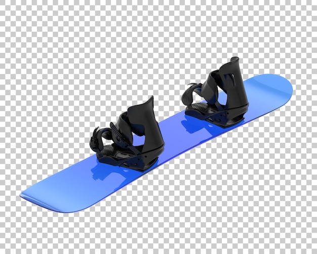 PSD snowboard geïsoleerd op transparante achtergrond 3d rendering illustratie