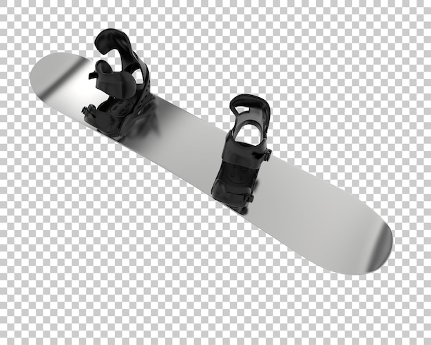 snowboard isolated on transparent background 3d rendering illustration