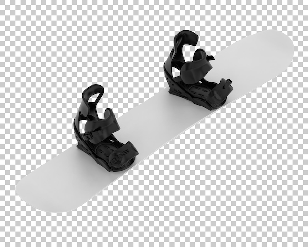 Snowboard isolated on transparent background 3d rendering illustration