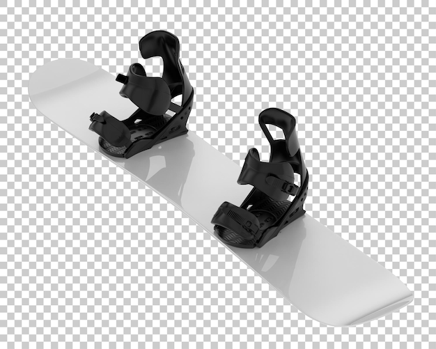 Snowboard isolated on transparent background 3d rendering illustration