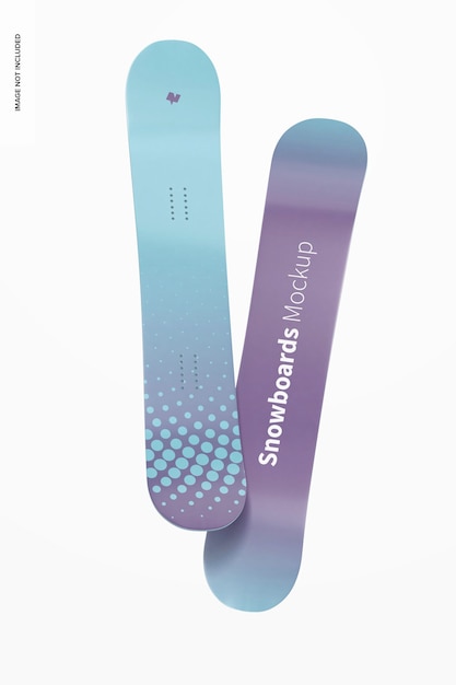 Snowboard Mockup op wit