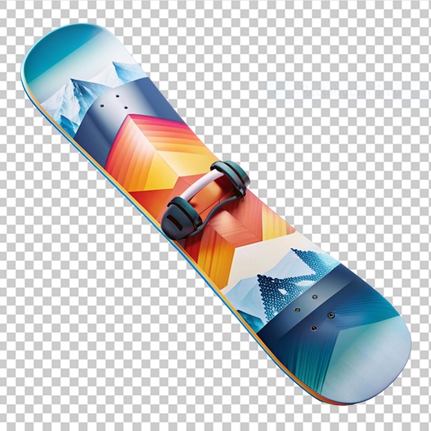 PSD snowboarder on transparent background