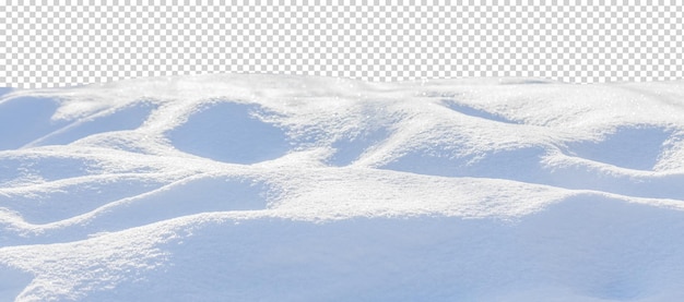 PSD snowdrift isolated on a transparent background