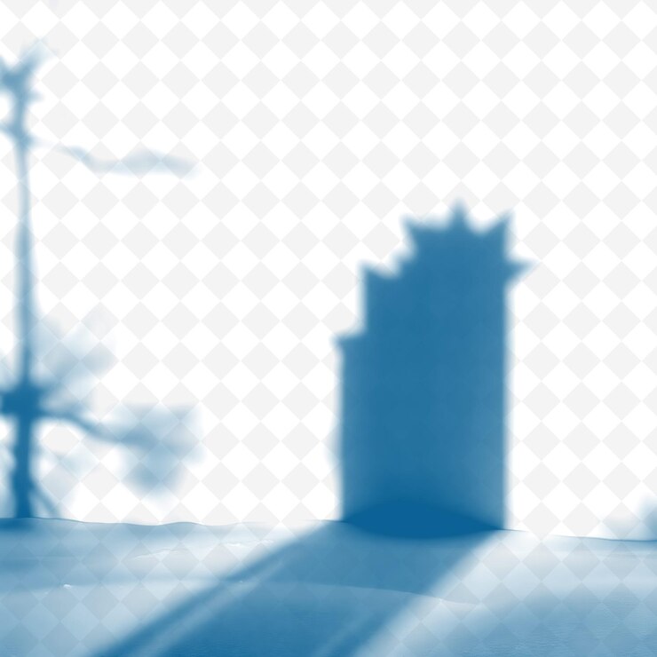 PSD snowdrift shadows soft undulating shadows ripple across the snow png shadow cast illustrations