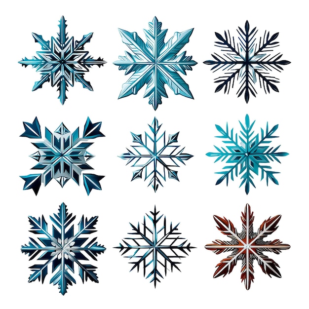 Snowfakes clipart