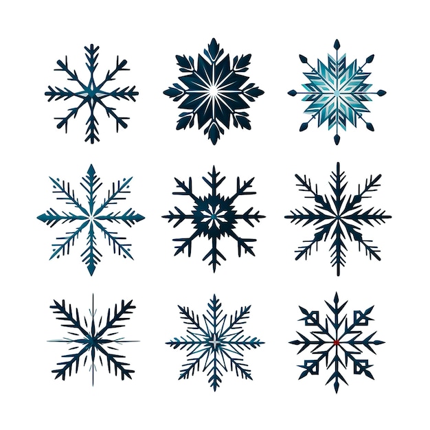 PSD snowfakes clipart