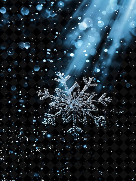 PSD a snowflake is seen through a window with a blue background