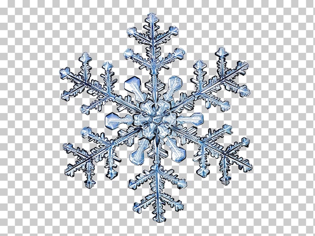 PSD 透明な背景に隔離された雪花 png psd