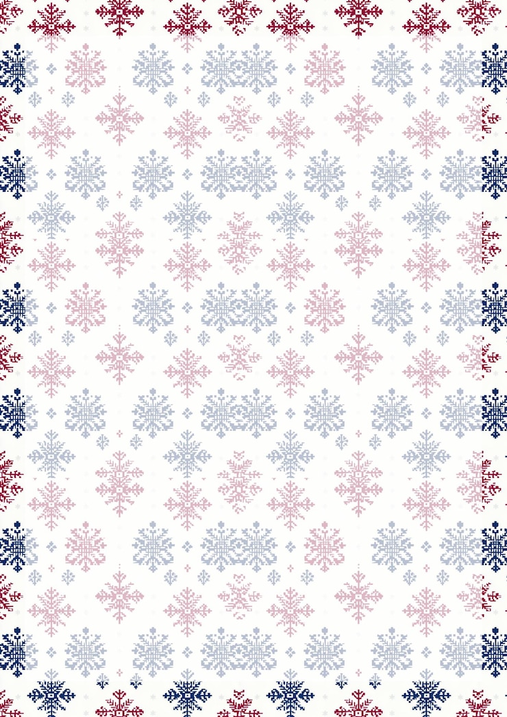 PSD snowflake pattern background
