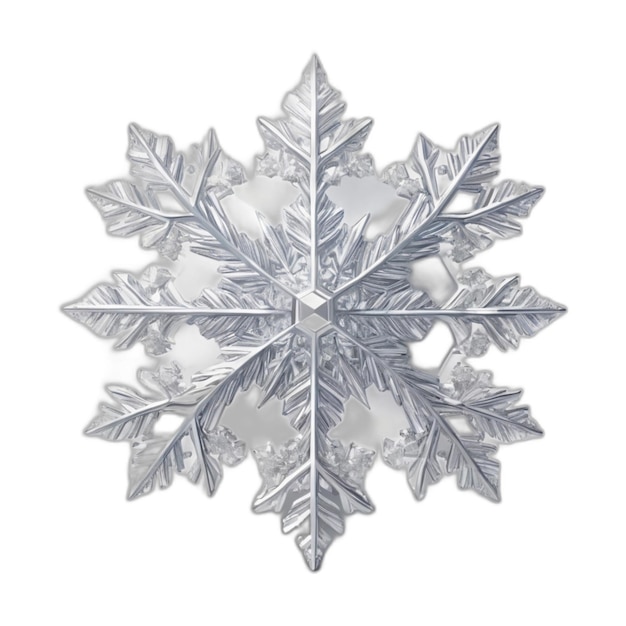 PSD snowflake psd on a white background