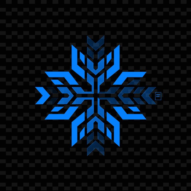 PSD a snowflake that is on a black background