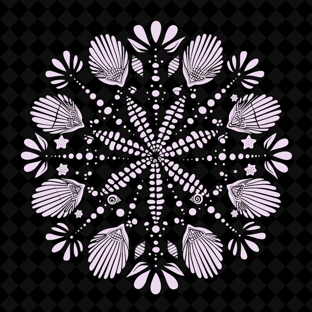 PSD a snowflake with butterflies on it