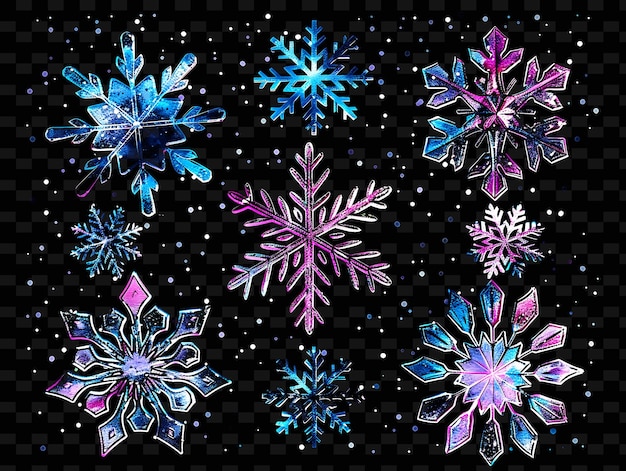 PSD snowflakes are on a black background and the pattern is from the book of the book by john lewis