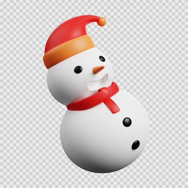 Snowman illustration for christmas and new year