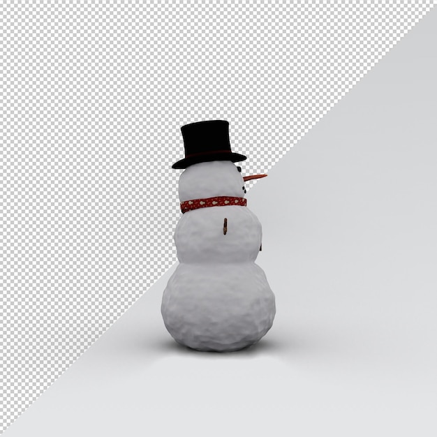 Snowman isolated