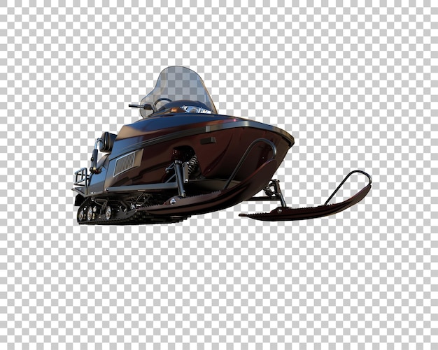 snowmobile isolated on background 3d rendering illustration