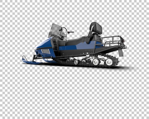 PSD snowmobile isolated on background 3d rendering illustration