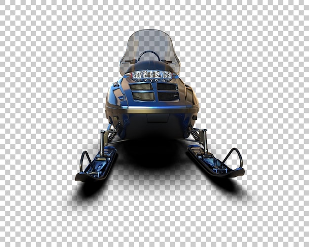 PSD snowmobile isolated on background 3d rendering illustration