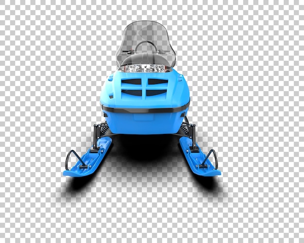 snowmobile isolated on background 3d rendering illustration