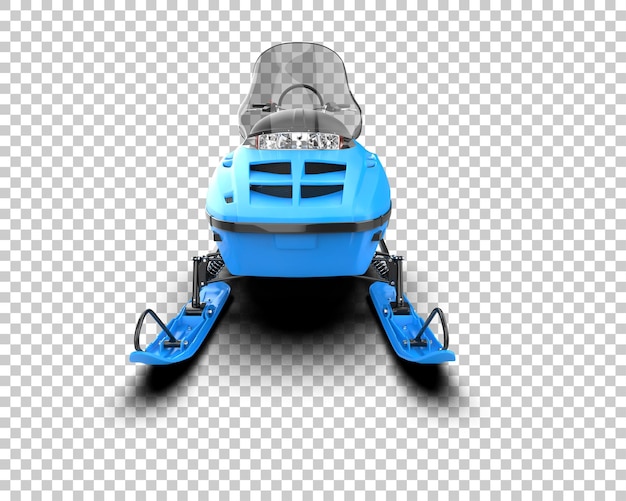 PSD snowmobile isolated on background 3d rendering illustration