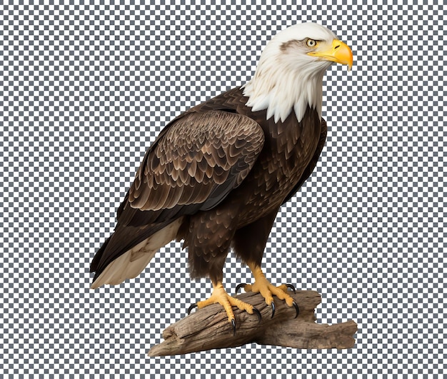 So beautiful bald eagle isolated on transparent background
