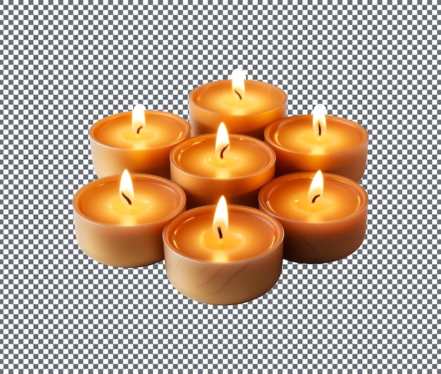 So beautiful Candle isolated on transparent background