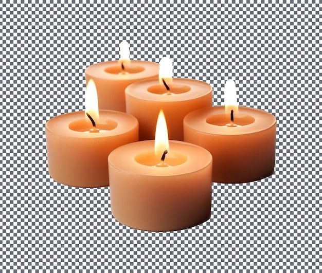 So beautiful Candle isolated on transparent background