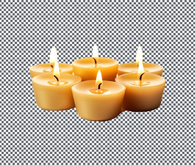 So beautiful Candle isolated on transparent background