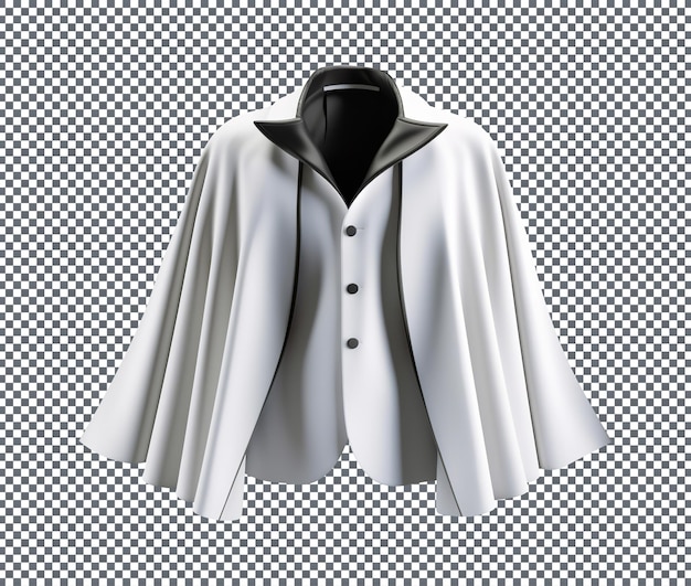 so beautiful cape blazer isolated on transparent background